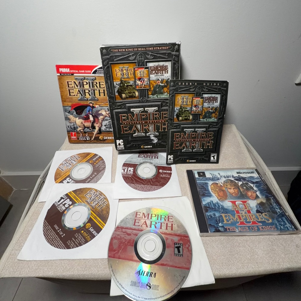 Empire Earth II Platinum Edition PC Game Age of Empires II Bundle‎ Big Box RTS